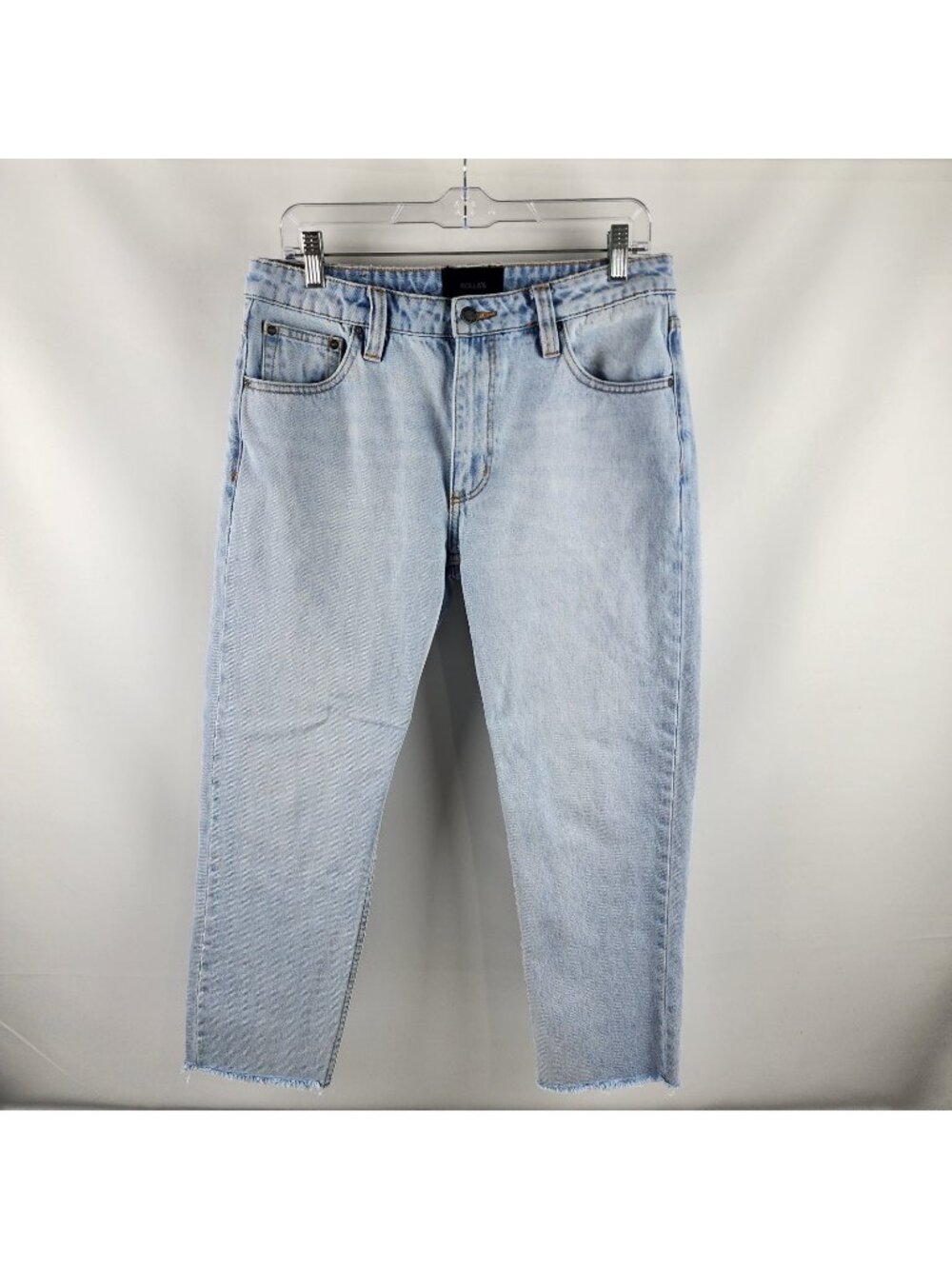 Rollas Jeans Womens 31 Blue Relaxo Relaxed Fit Cropped Denim (31x25)